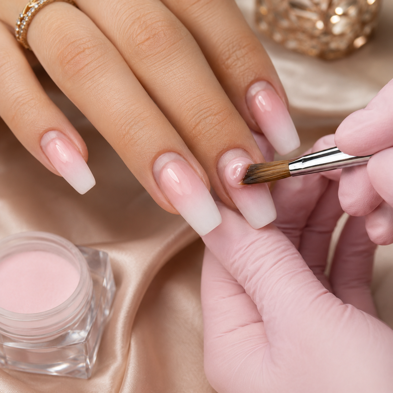 Ombre powder infill